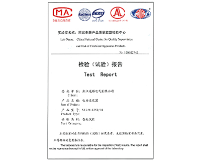 电力变压器S13-M-1250/10检验报告